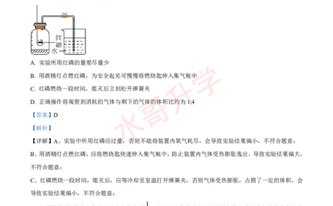 24-25学年广附九年级上学期11月质量检查考试化学试卷（解析版）_广州九上月考+期中+期末+一模二模+中考真题_初三上十月十二月考