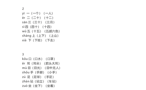 一（上）语文识字表生字组词带拼音（7）_一年级上下册资料_小学一年级学习资料-25年更新版_1-01、小学一年级语文上册_08、专项练习_拼音生字