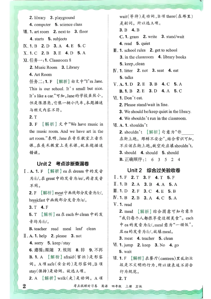 25秋考点梳理时习卷英语冀教4上答案_25秋小学语数英习题试卷_英语_冀教版_英语《王朝霞考点梳理时习卷》冀教25秋_25秋《王朝霞考点梳理时习卷》英语冀教四上