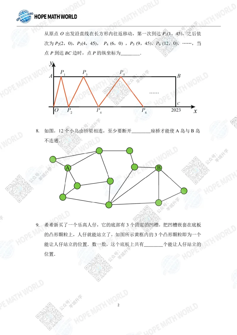 HMTC2023-I个人赛-A-7年级_希望杯IHC
