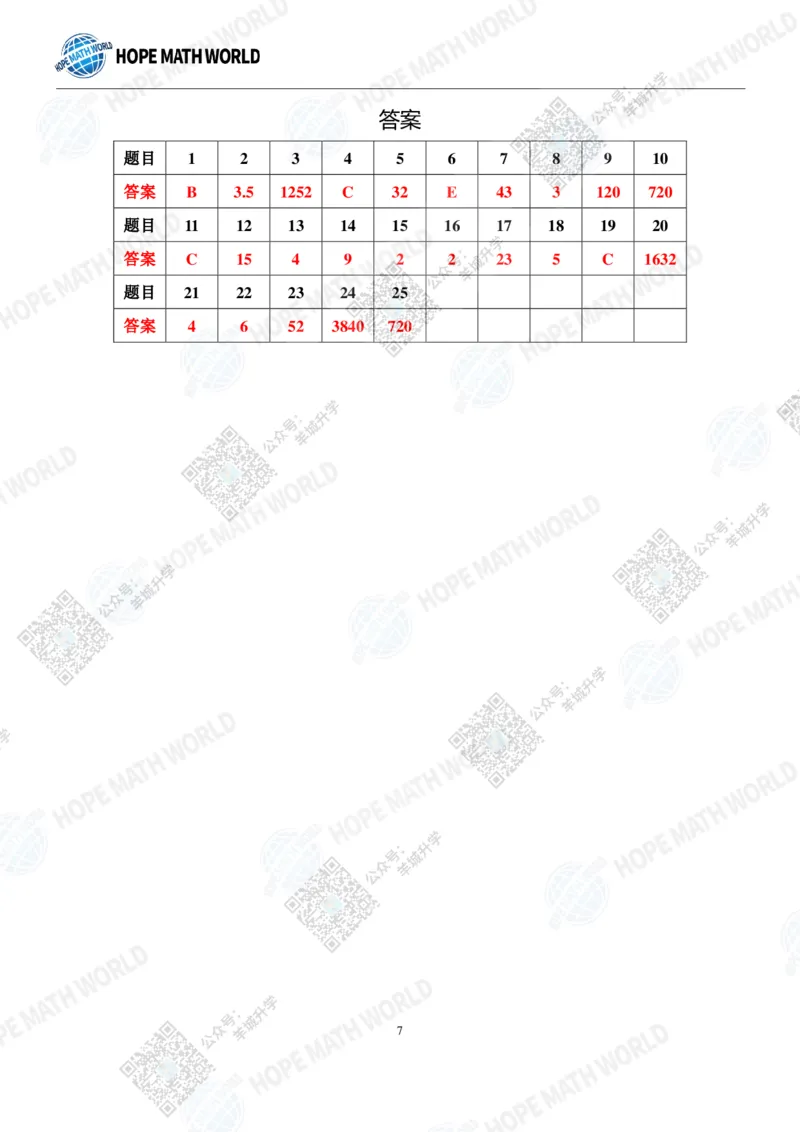 HMTC2023-I个人赛-A-7年级_希望杯IHC