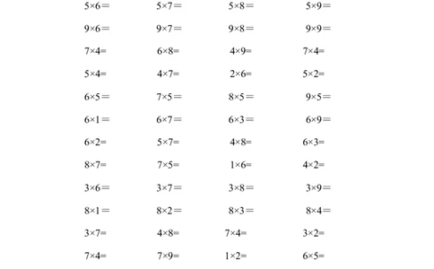 二年级上册数学表内乘法口算练习题（10套）_二年级上下册资料_小学二年级学习资料-25年更新版_2-03、小学二年级数学上册_2-3-2、练习题、作业、试题、试卷_通用_口算训练