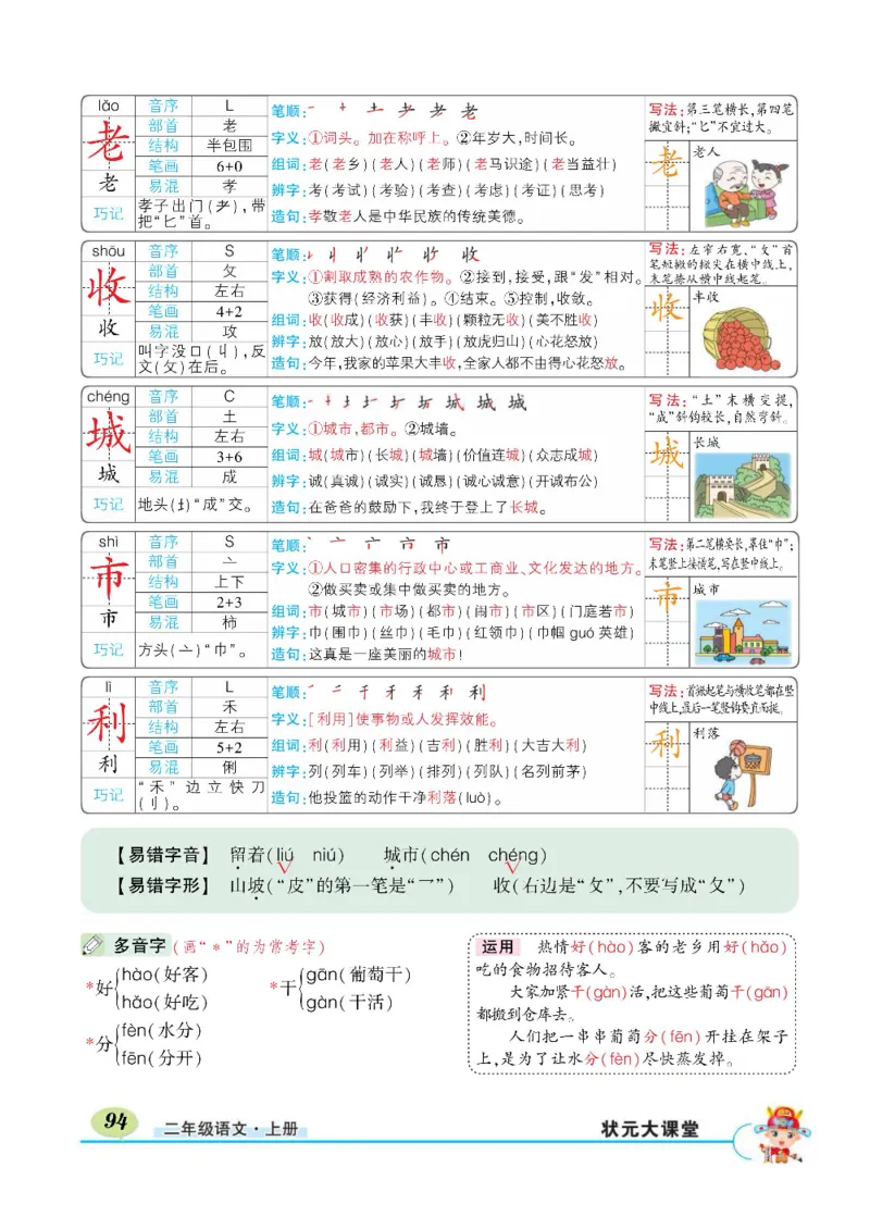 《状元大课堂》语文2年级上册（RJ）_二年级上下册资料_小学二年级学习资料-25年更新版_2-01、小学二年级语文上册_2-1-2、练习题、作业、试题、试卷_电子册类