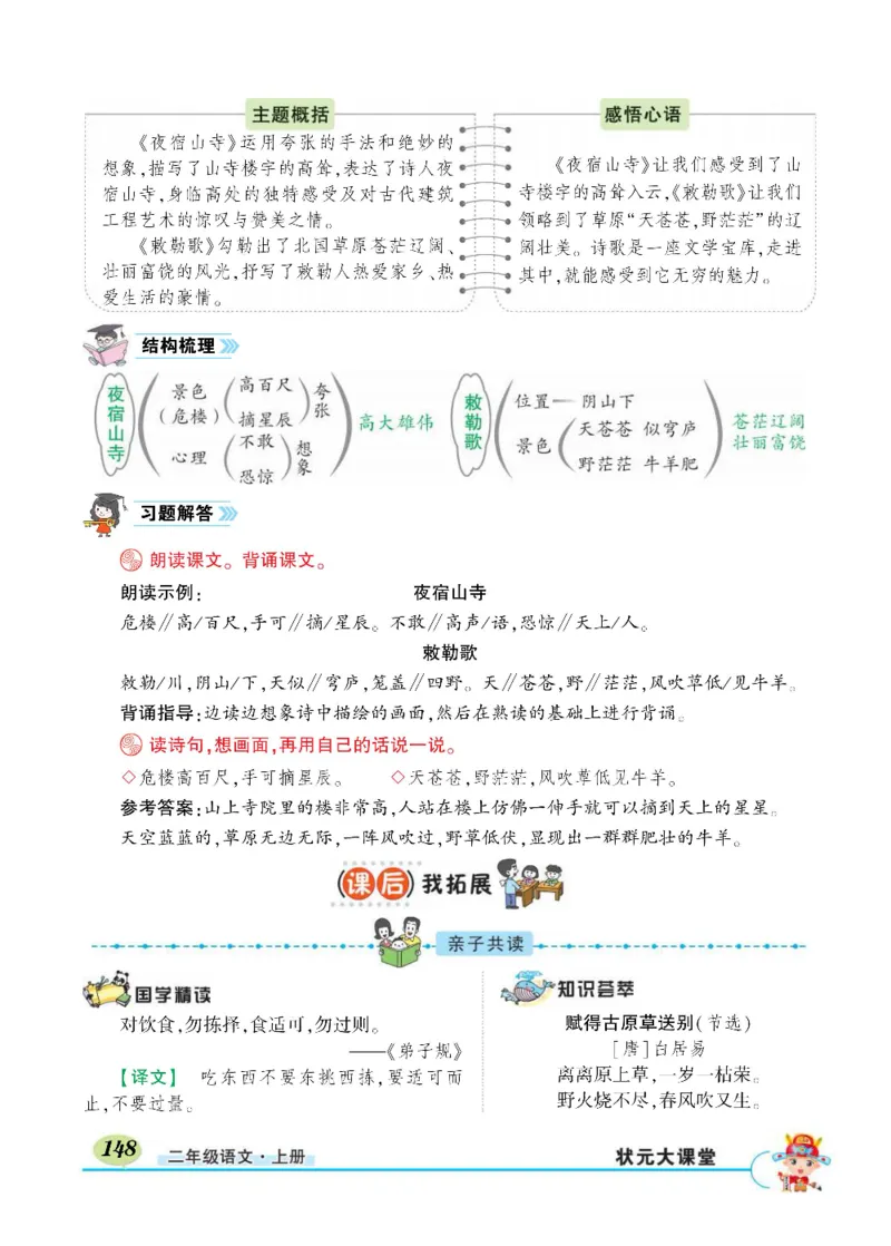 《状元大课堂》语文2年级上册（RJ）_二年级上下册资料_小学二年级学习资料-25年更新版_2-01、小学二年级语文上册_2-1-2、练习题、作业、试题、试卷_电子册类
