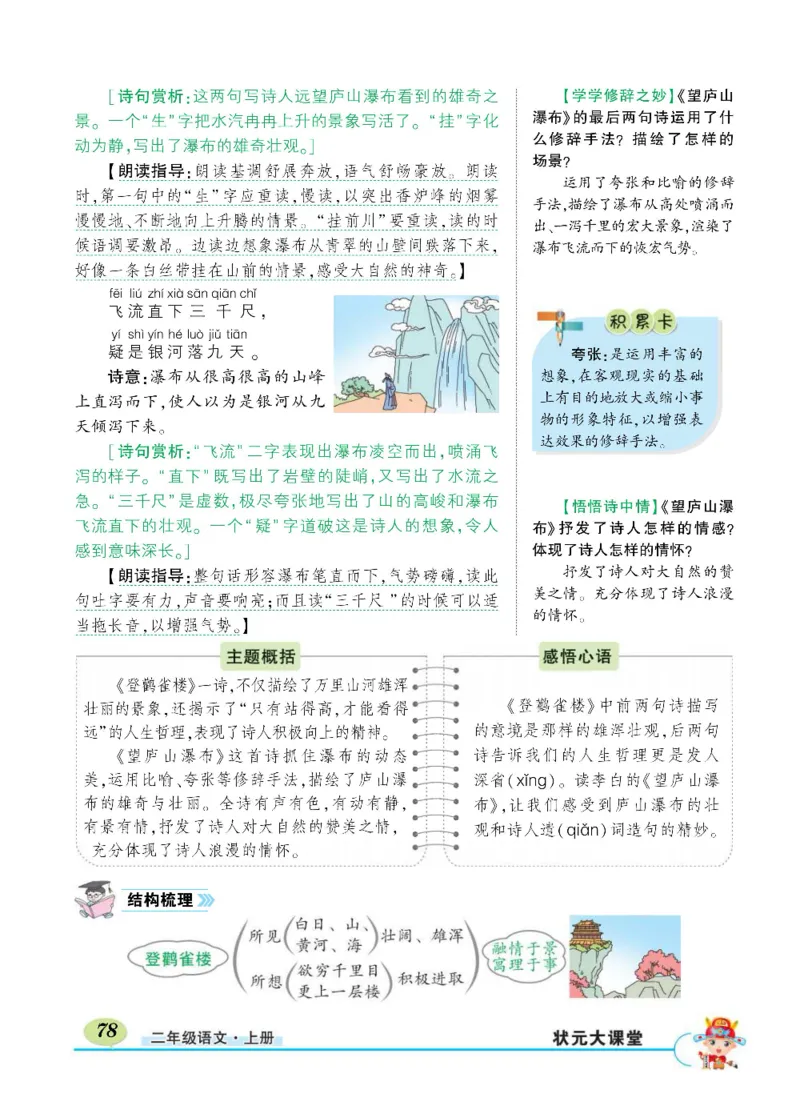 《状元大课堂》语文2年级上册（RJ）_二年级上下册资料_小学二年级学习资料-25年更新版_2-01、小学二年级语文上册_2-1-2、练习题、作业、试题、试卷_电子册类