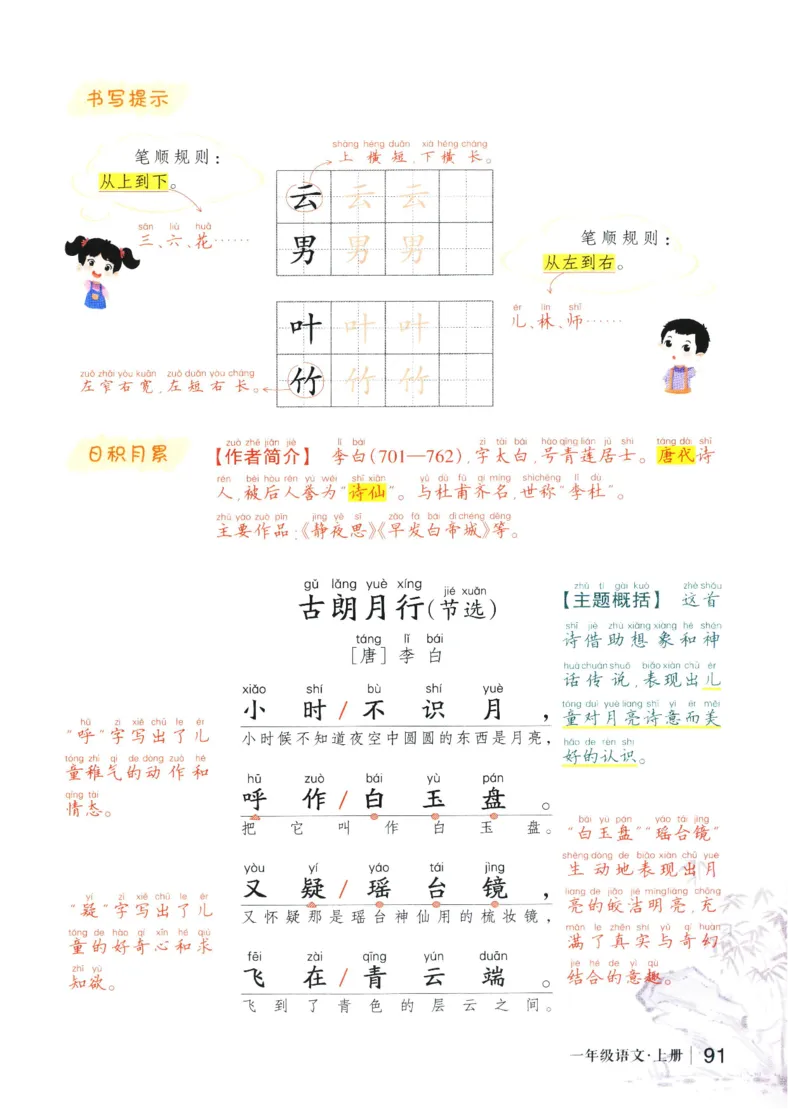 《状元笔记》_25秋小学语数英习题试卷_语文_25秋《状元笔记》语文12456_1年级语文《状元笔记》25秋