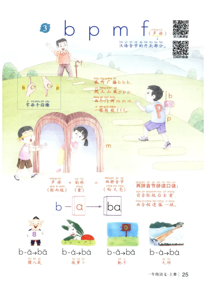 《状元笔记》_25秋小学语数英习题试卷_语文_25秋《状元笔记》语文12456_1年级语文《状元笔记》25秋