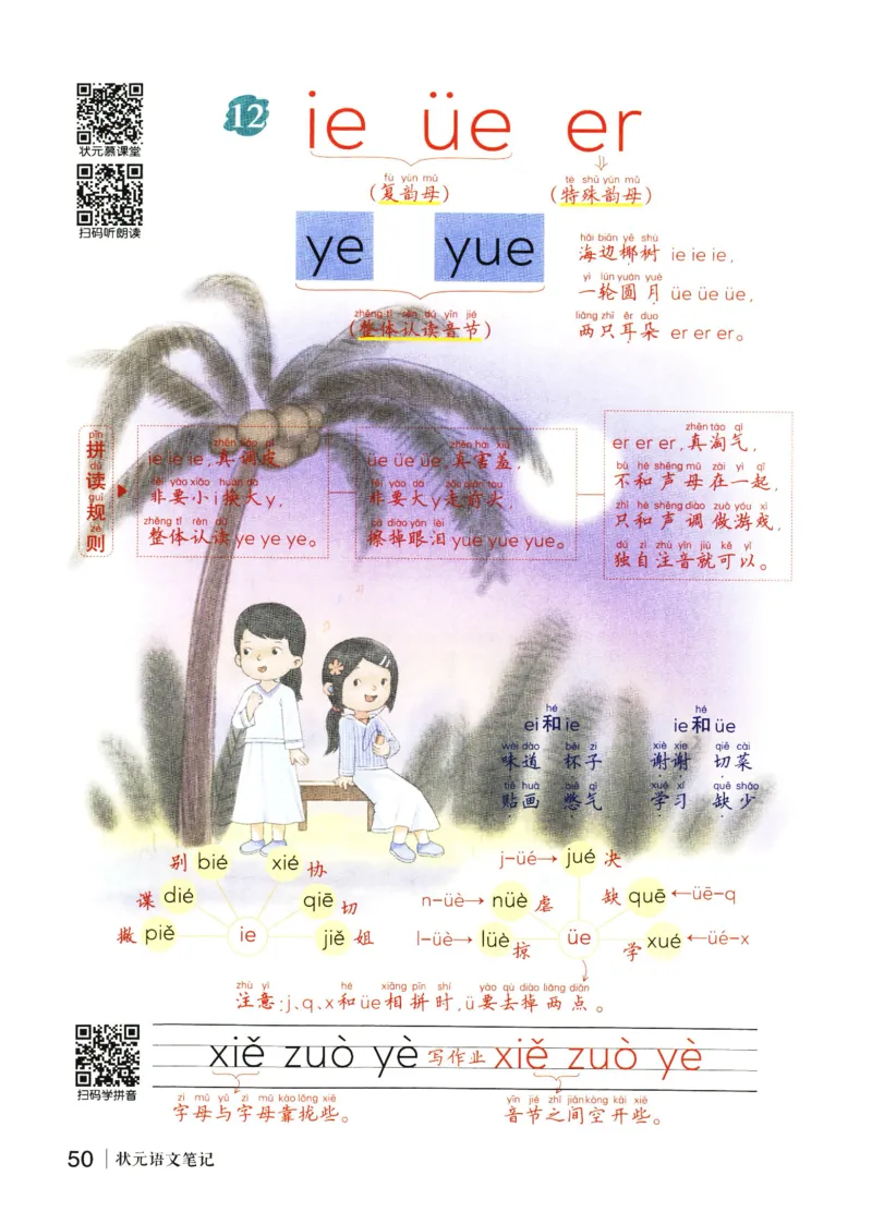 《状元笔记》_25秋小学语数英习题试卷_语文_25秋《状元笔记》语文12456_1年级语文《状元笔记》25秋