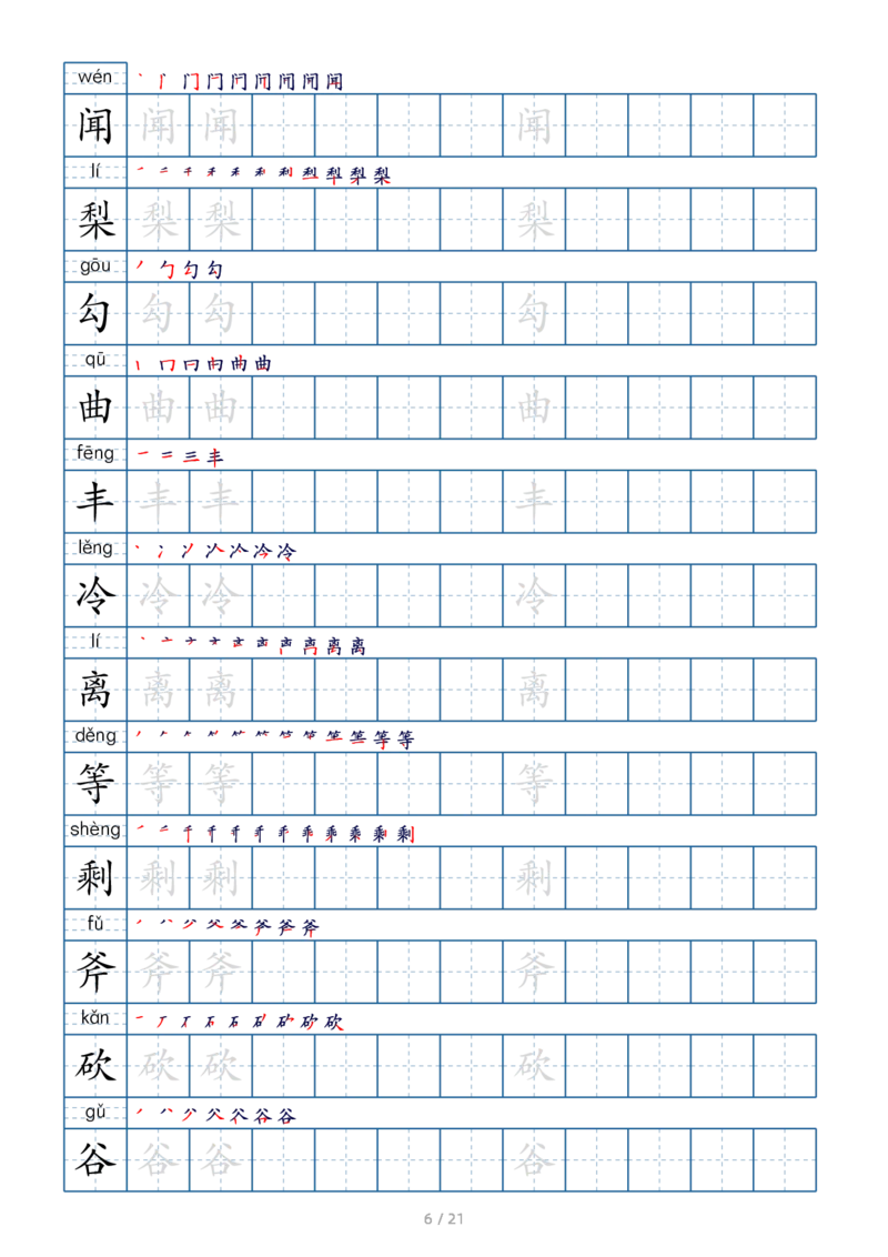 三上生字字帖_三年级上下册资料_小学三年级学习资料-25年更新版_3-01、小学三年级语文上册_3-1-1、复习、知识点、归纳汇总_语文三（上）重点总汇