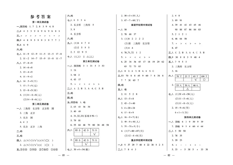 《金考100分》学用&middot;数学1年级下册（SJ）_一年级上下册资料_小学一年级学习资料-25年更新版_1-04、小学一年级数学下册_1-4-2、练习题、作业、试题、试卷_苏教版_电子册类