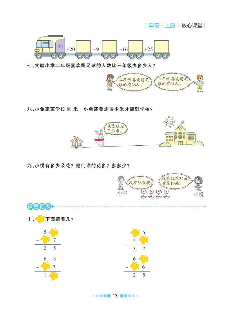 《核心课堂》作业创新设计-数学2年级上册（RJ）_二年级上下册资料_小学二年级学习资料-25年更新版_2-03、小学二年级数学上册_2-3-2、练习题、作业、试题、试卷_人教版_电子册类