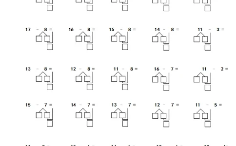 一（上）数学期末必考试题：凑十法破十法借十法练习题集_一年级上下册资料_小学一年级学习资料-25年更新版_1-03、小学一年级数学上册_通用_精品专项练习（通用版）