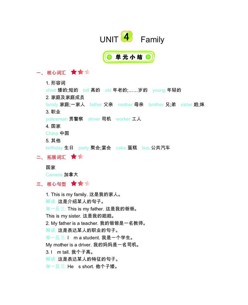三年级上册英语冀教版知识要点_三年级上下册资料_三年级上语数英上下册学习资料_3-8-5、小学三年级英语上册_冀教版_1、知识点总结