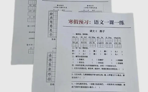 三上寒假预习_三年级上下册资料_三年级下册小红书同款资料