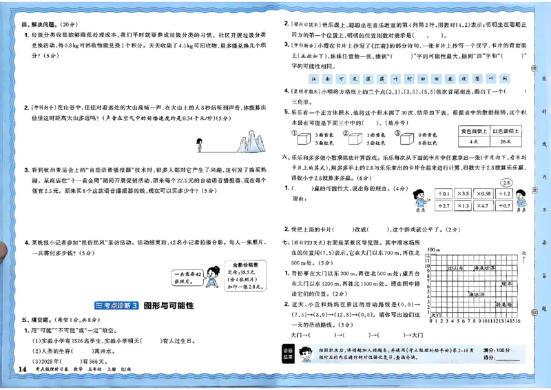 25秋五上数学人教版《王朝霞考点梳理时习卷》A3_25秋小学语数英习题试卷_数学_人教版_25秋1-6年级上册数学《王朝霞考点梳理时习卷》_五年数学上册《王朝霞考点梳理时习卷》人教25秋(1)