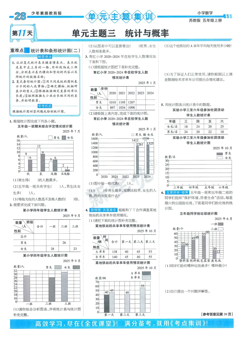 25秋15天满分备考苏教数学5上_25秋小学语数英习题试卷_数学_苏教版