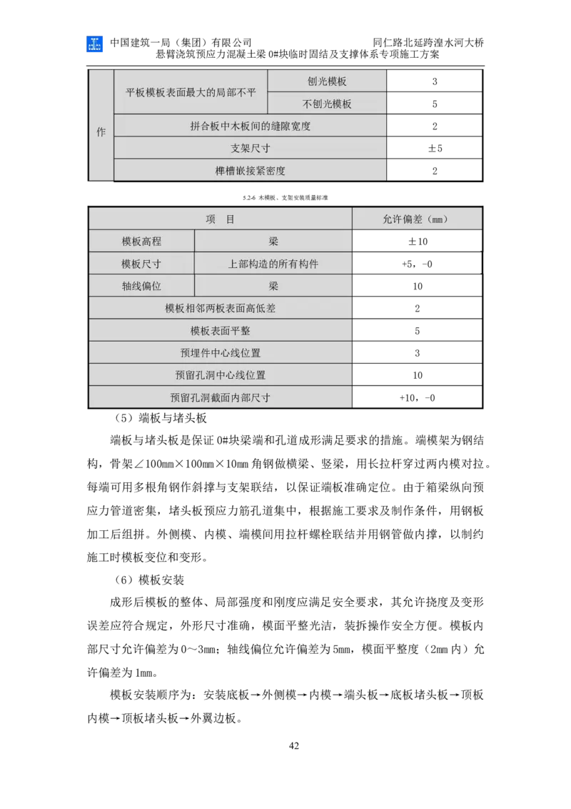 同仁路北延跨湟水河大桥悬臂浇筑预应力混凝土连续梁0#块临时固结及支撑体系专项施工方案_2020年公司级优秀施组方案