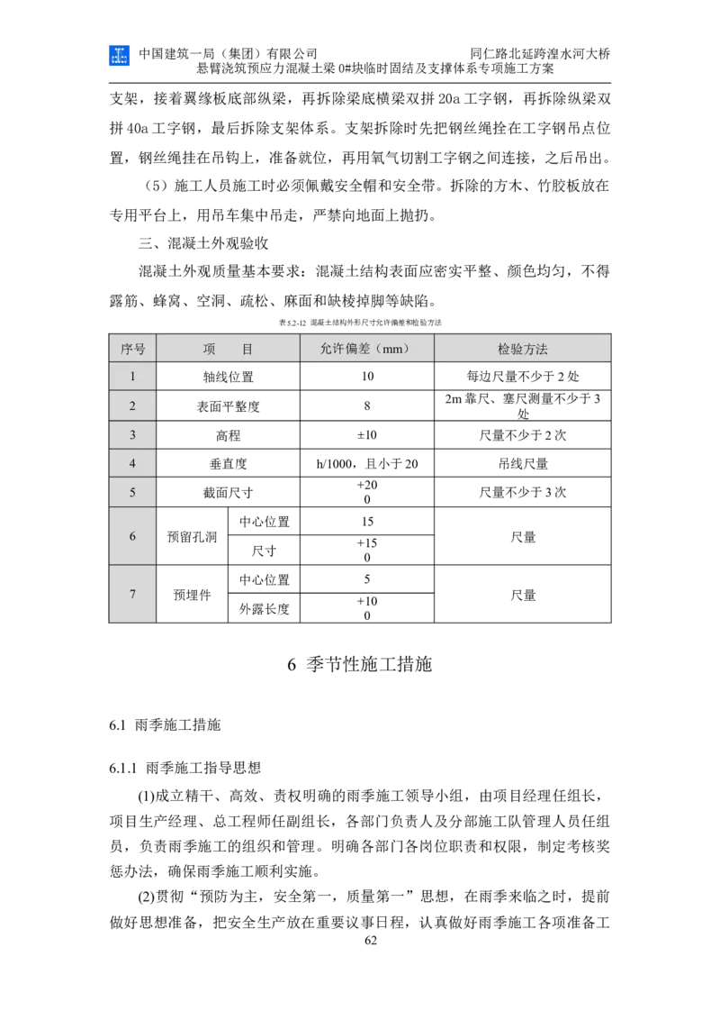 同仁路北延跨湟水河大桥悬臂浇筑预应力混凝土连续梁0#块临时固结及支撑体系专项施工方案_2020年公司级优秀施组方案