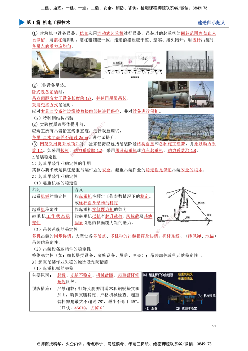 05.起重技术（2）_2026年一级建造师_2026年一建机电_2025年一建机电SVIP_02-基础精讲✿高端面授✿深度强化_21-机电《3D精讲班》小超人SMR推荐_讲义