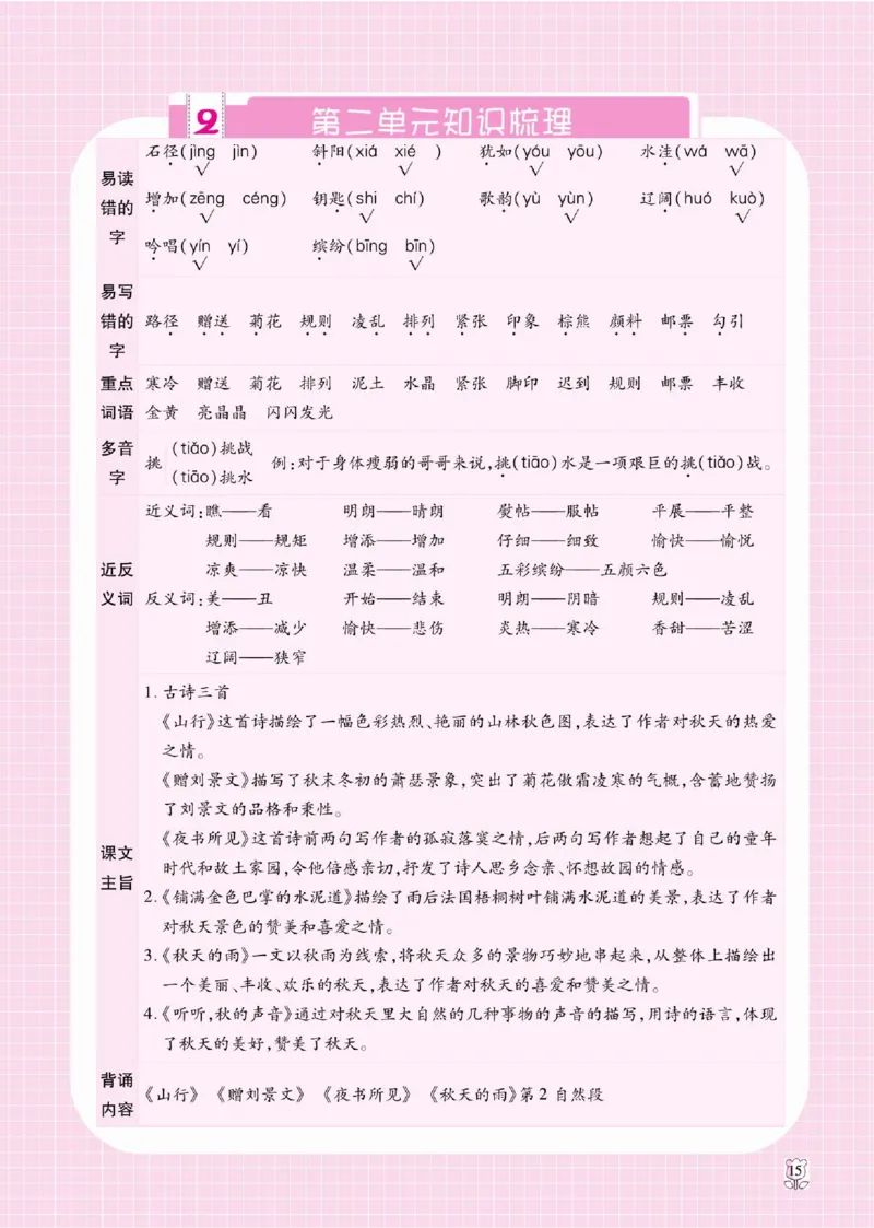 《课课通》永同步随堂检测-语文3年级上册（RJ）_三年级上下册资料_小学三年级学习资料-25年更新版_3-01、小学三年级语文上册_3-1-2、练习题、作业、试题、试卷_电子册类