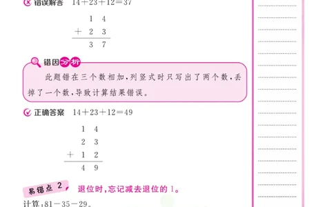 二年级上册数学苏教版易错清单_二年级上下册资料_小学二年级学习资料-25年更新版_2-03、小学二年级数学上册_2-3-1、复习、知识点、归纳汇总_苏教版