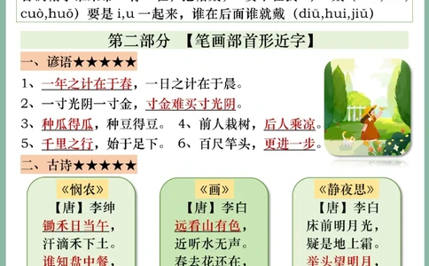 一年级上册语文全册必备知识点汇总_一年级上下册资料_一年级上册小红书同款资料_一年级(1)