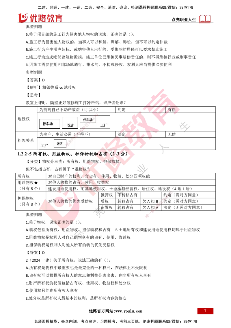 25年一建《工程法规》大V精讲第1章讲义打印版_2026年一建法规_2025年一建法规SVIP_02-基础精讲✿高端面授✿深度强化_25-法规《强化精讲班》陈印YL推荐
