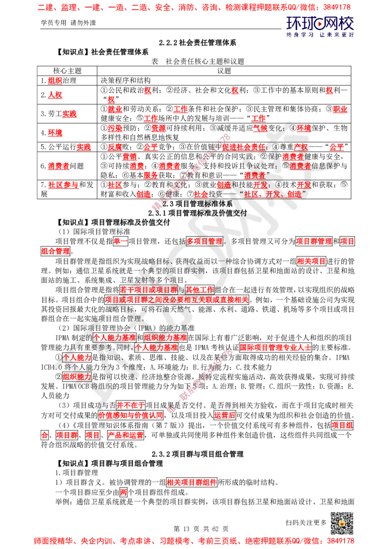 2025环球网校一级建造师《建设工程项目管理》睡前半小时关键词速记_2026年一级建造师_2026年一建管理_2025年一建管理SVIP_01-精华文档✿电子教材✿历年真题