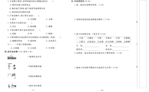 《百分金卷》科学3年级上册（大象版）_三年级上下册资料_小学三年级学习资料-25年更新版_3-09、小学三年级科学上册_大象版
