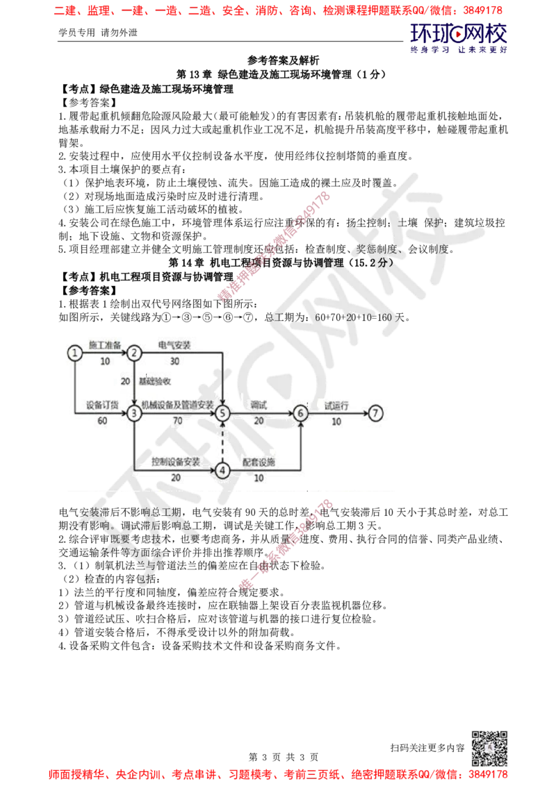 12.2025一建机电精题必练-第12讲-第13-14章绿色建造及施工现场、资源与协调管理_2026年一级建造师_2026年一建机电_2025年一建机电SVIP_03-习题精析✿实战特训✿模考通关