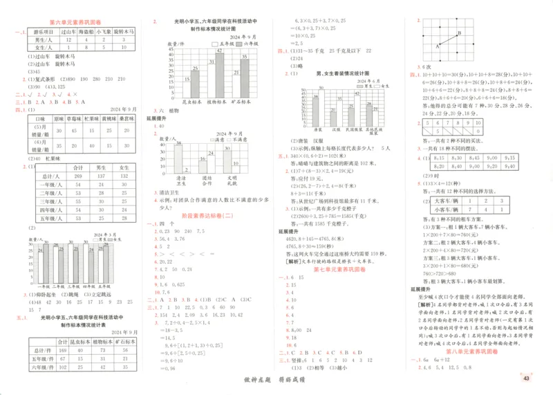 2025秋海淀考王数学5上SJ_25秋小学语数英习题试卷_数学_苏教版_数学《海淀考王》苏教25秋(1)