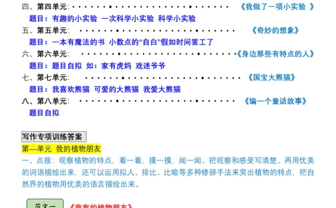 三年级下册语文习作练习(1)_三年级上下册资料_三年级下册小红书同款资料