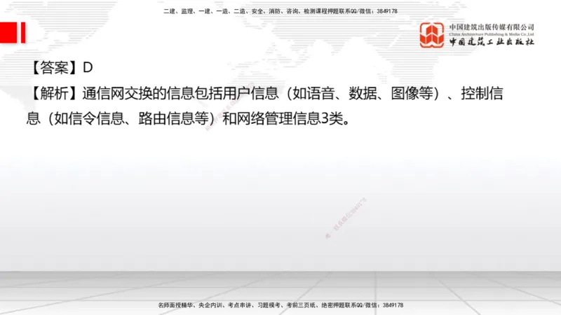 2025一建《通信》考前小灶直播课（卷一）1_2026年一级建造师_2026年一建通信_2025年一建通信SVIP_04-冲刺串讲✿考点强化✿小灶集训_20-通信《考前小灶直播》杨鹏JGS_讲义