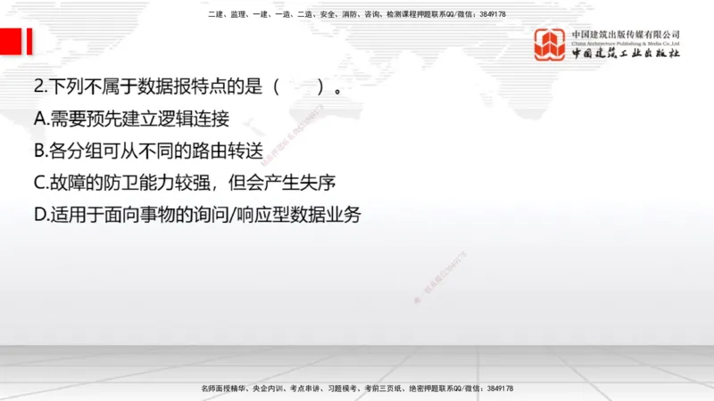 2025一建《通信》考前小灶直播课（卷一）1_2026年一级建造师_2026年一建通信_2025年一建通信SVIP_04-冲刺串讲✿考点强化✿小灶集训_20-通信《考前小灶直播》杨鹏JGS_讲义