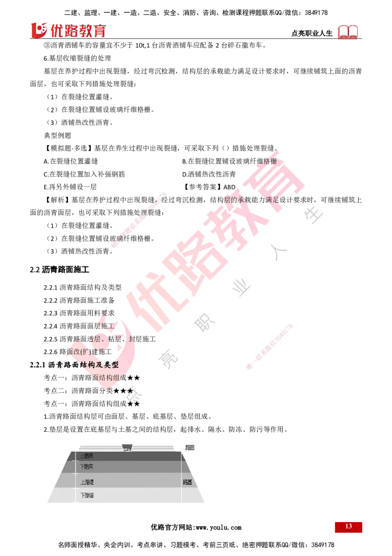 25年一建《公路实务》大V精讲第2章讲义打印版_2026年一级建造师_2026年一建公路_2025年一建公路SVIP_02-基础精讲✿高端面授✿深度强化_22-公路《强化精讲班》刘军刚YL