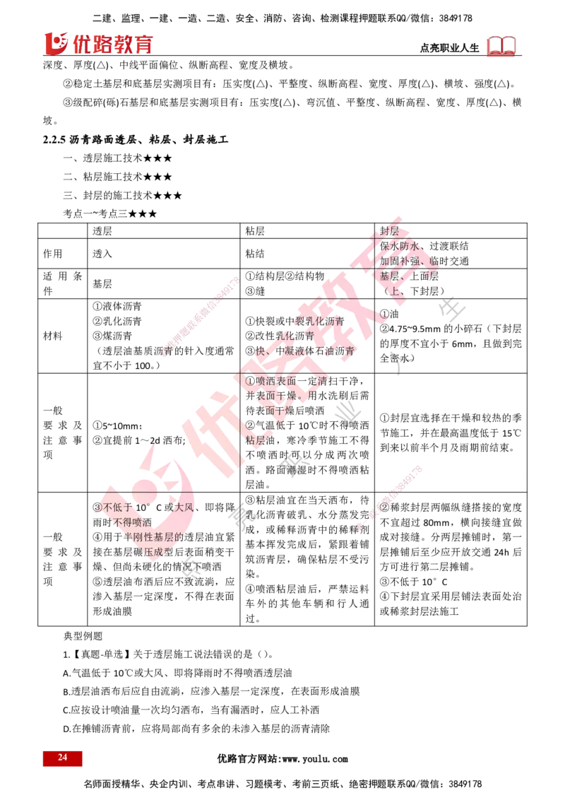 25年一建《公路实务》大V精讲第2章讲义打印版_2026年一级建造师_2026年一建公路_2025年一建公路SVIP_02-基础精讲✿高端面授✿深度强化_22-公路《强化精讲班》刘军刚YL