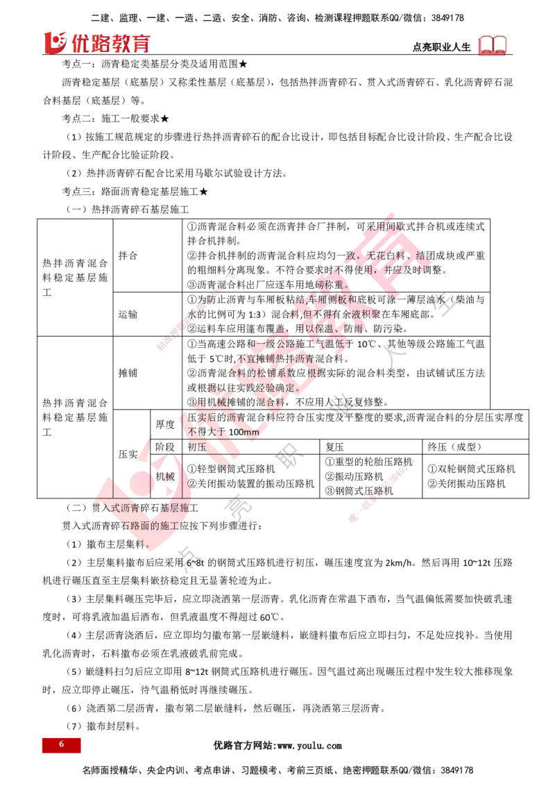 25年一建《公路实务》大V精讲第2章讲义打印版_2026年一级建造师_2026年一建公路_2025年一建公路SVIP_02-基础精讲✿高端面授✿深度强化_22-公路《强化精讲班》刘军刚YL