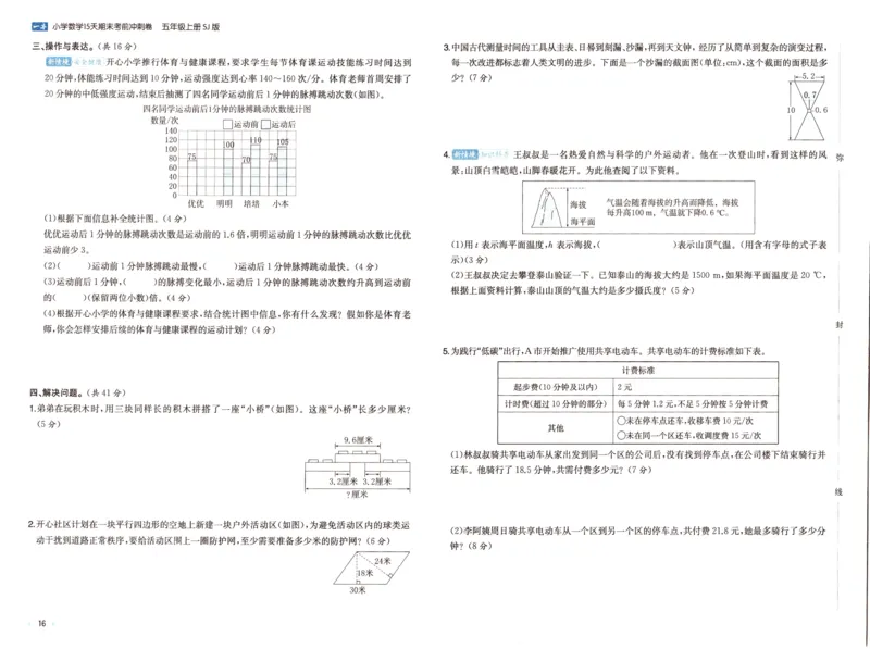 25秋《一本15天期末考点冲刺卷》苏教数学5上_25秋小学语数英习题试卷_数学_苏教版_25秋一本15天期末卷苏教版数学_25秋一本15天期末卷苏教版数学五上