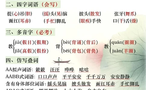三年级语文上册期中复习知识点归纳_三年级上下册资料_三年级上册小红书同款资料_三年级(1)