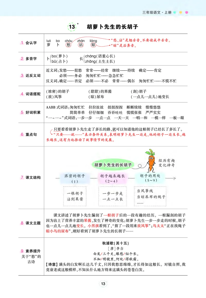 三年级状元语文笔记（背记清单）_三年级上下册资料_三年级上语数英上下册学习资料_3-8-1、小学三年级语文上册_统编、部编、人教（语文全国统一只有一个版）_2024新增