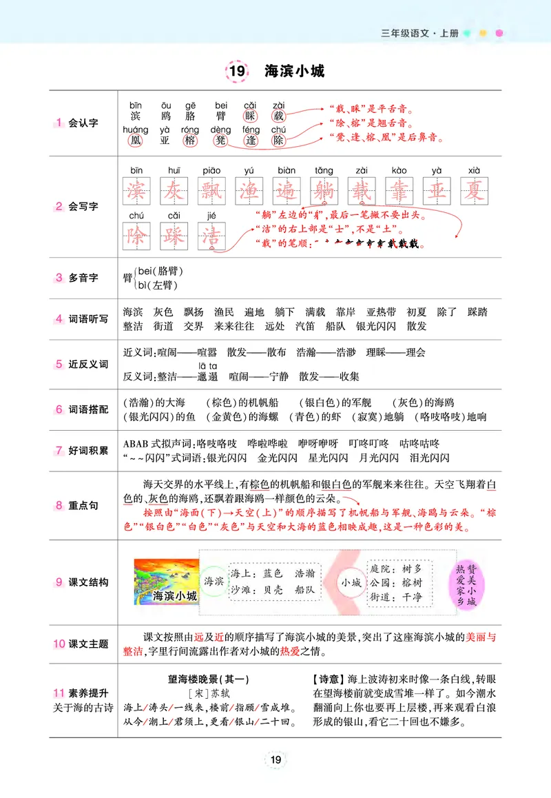 三年级状元语文笔记（背记清单）_三年级上下册资料_三年级上语数英上下册学习资料_3-8-1、小学三年级语文上册_统编、部编、人教（语文全国统一只有一个版）_2024新增