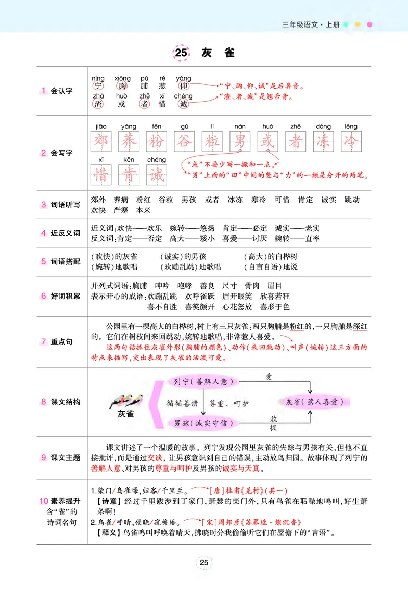 三年级状元语文笔记（背记清单）_三年级上下册资料_三年级上语数英上下册学习资料_3-8-1、小学三年级语文上册_统编、部编、人教（语文全国统一只有一个版）_2024新增