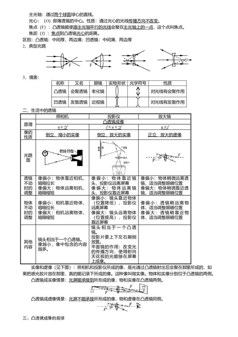 初中物理知识点归纳汇总_福建中考1_4.福建中考物理（2017-2025）