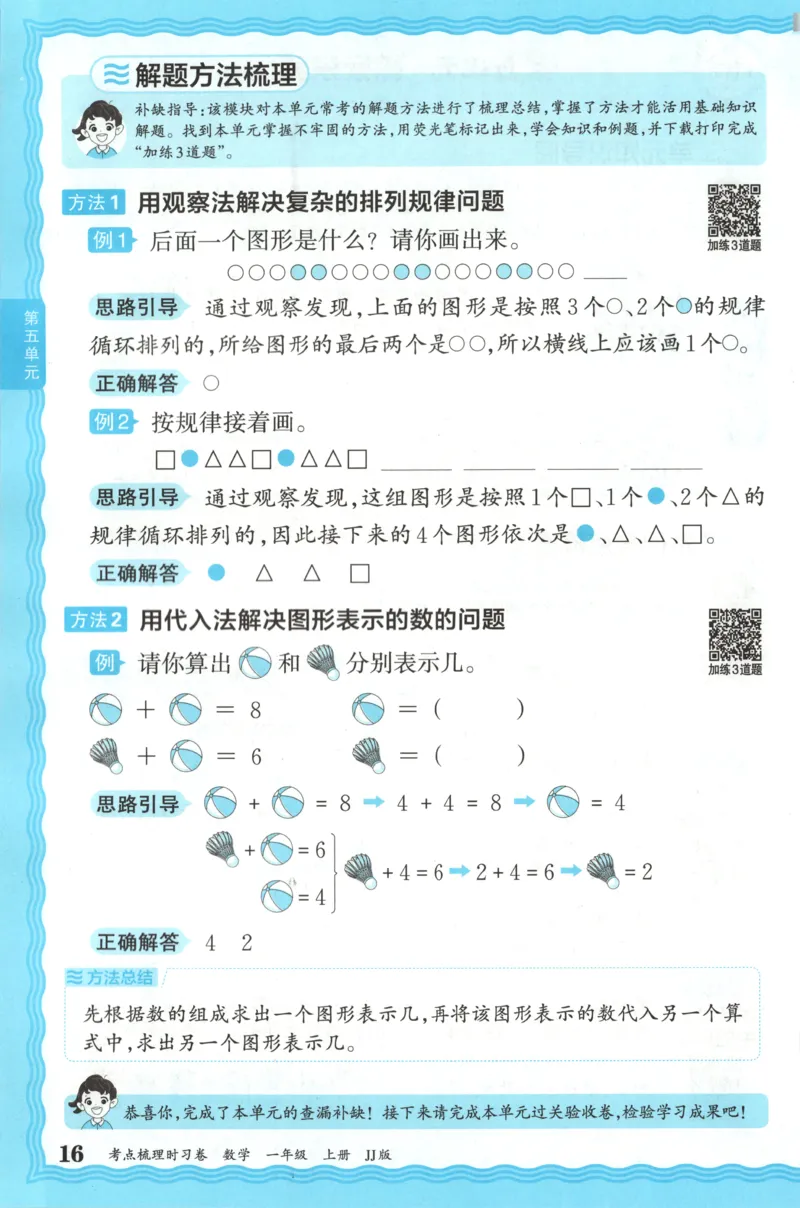 一年级数学上册冀教版25秋《王朝霞考点梳理时习卷》补缺手册_25秋小学语数英习题试卷_数学_冀教版_1-6年级数学上册冀教版25秋《王朝霞考点梳理时习卷》