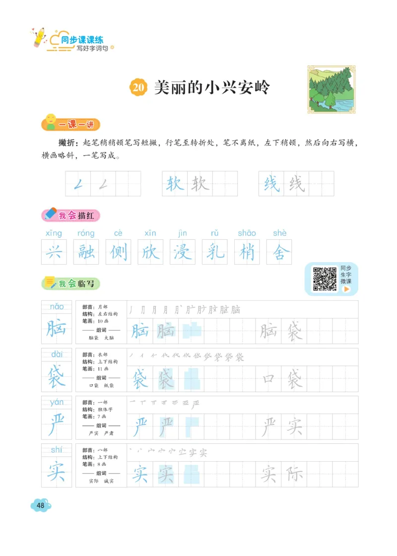 三（上）语文默写《字酷天下》同步课课练写好生字_三年级上下册资料_小学三年级学习资料-25年更新版_3-01、小学三年级语文上册_3-1-5、字贴、书写、晨读_语文默写合集