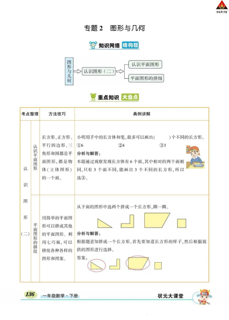 《状元大课堂》导学案-数学1年级下册（RJ）_一年级上下册资料_小学一年级学习资料-25年更新版_1-04、小学一年级数学下册_1-4-2、练习题、作业、试题、试卷_人教版_电子册