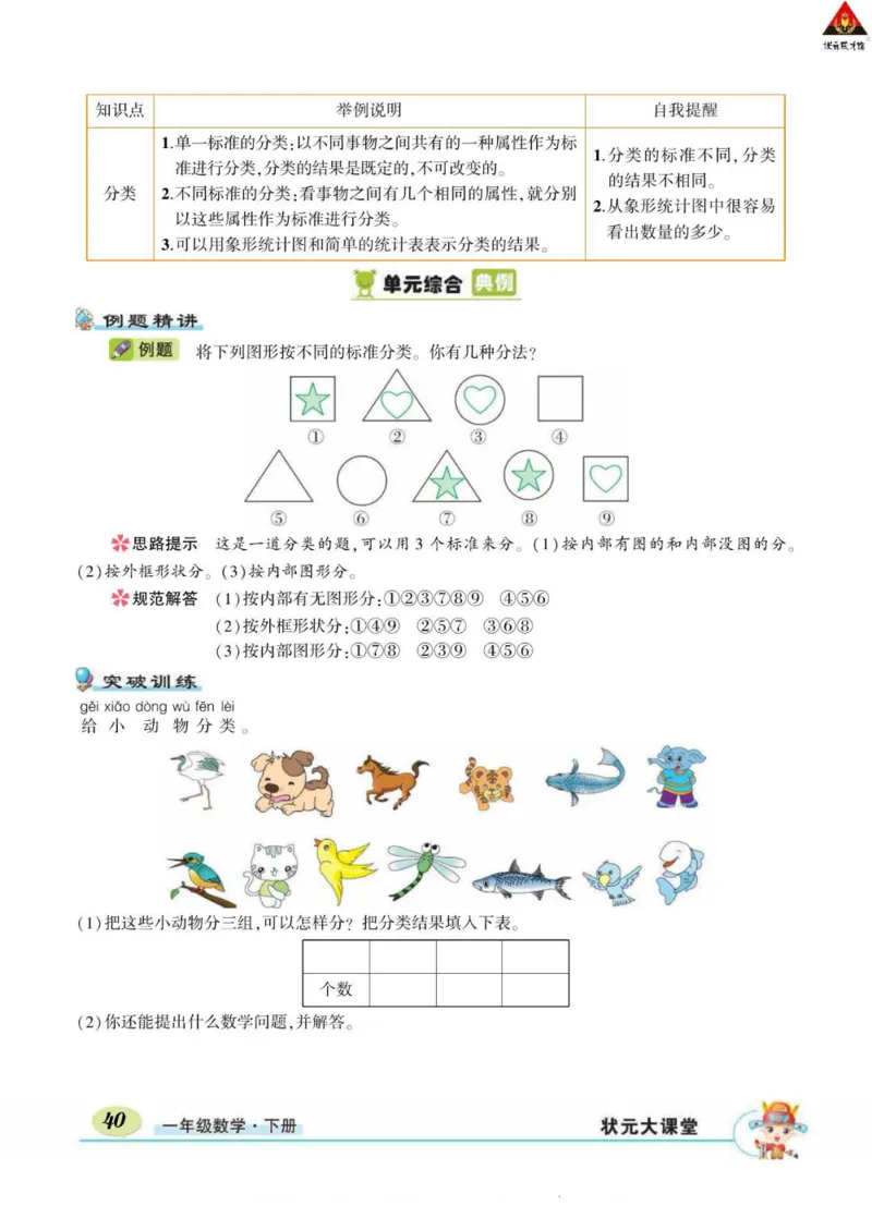 《状元大课堂》导学案-数学1年级下册（RJ）_一年级上下册资料_小学一年级学习资料-25年更新版_1-04、小学一年级数学下册_1-4-2、练习题、作业、试题、试卷_人教版_电子册