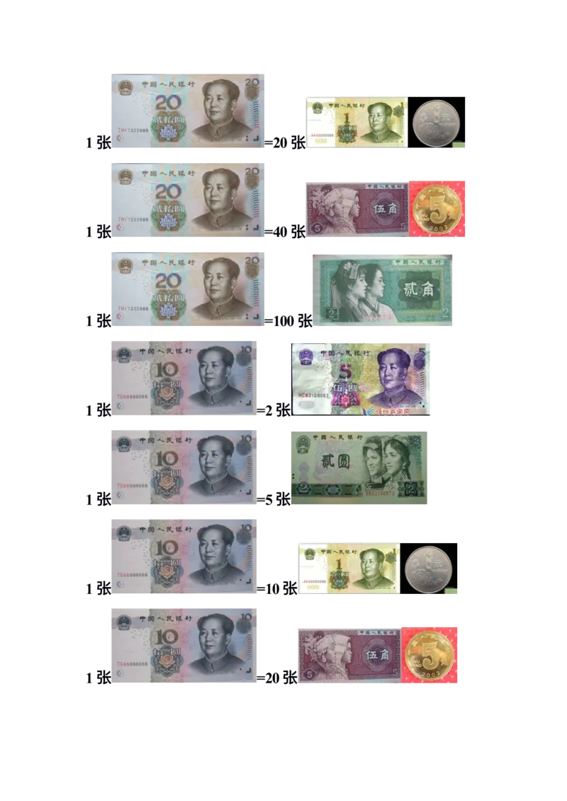 二年级上册数学知识学习人民币图片_二年级上下册资料_小学二年级学习资料-25年更新版_2-03、小学二年级数学上册_2-3-2、练习题、作业、试题、试卷_通用_人民币