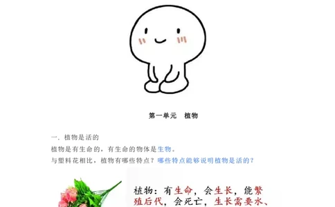 一年级上册复习资料_一年级上下册资料_小学一年级学习资料-25年更新版_1-09、小学一年级科学上册_教科版_期末测试卷