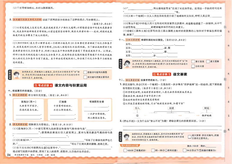 25秋六上语文考点梳理实习卷_25秋小学语数英习题试卷_数学_人教版_人教版数学《王朝霞考点梳理时习卷》_六年语文上册《王朝霞考点梳理时习卷》25秋(1)